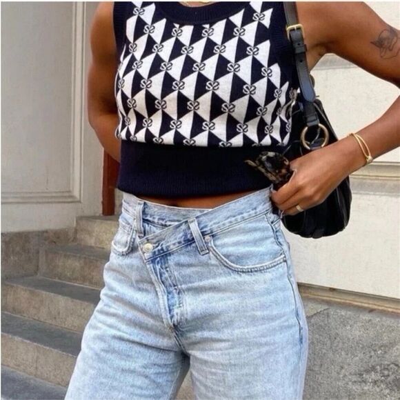 AGOLDE Women's Criss Cross Straight-Leg Jeans Size 30 NEW - Picture 2 of 11